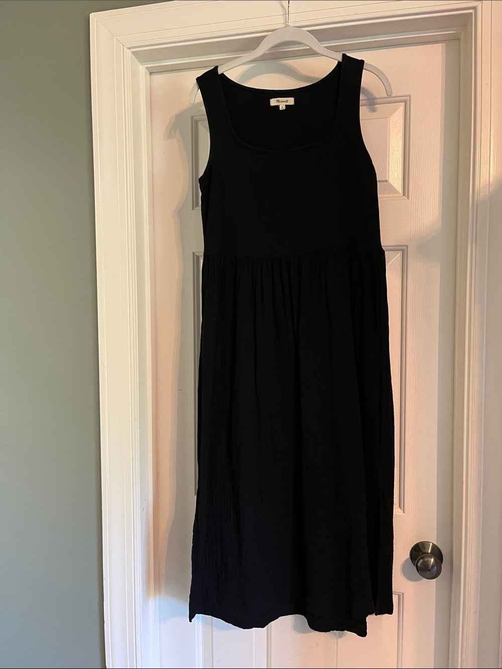 Madewell Black Sleeveless Maxi Dress
